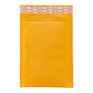 Kraft Mailer #4, Yellow, 9.5"X14.25", Bubble lined